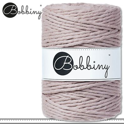 Bobbiny 100 m Makramee-Kordel 5 mm | Pearl | Hobby Basteln Premium