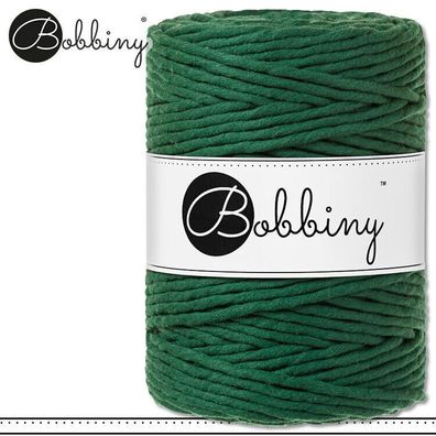 Bobbiny 100 m Makramee-Kordel 5 mm | Pine Green | Hobby Basteln Premium