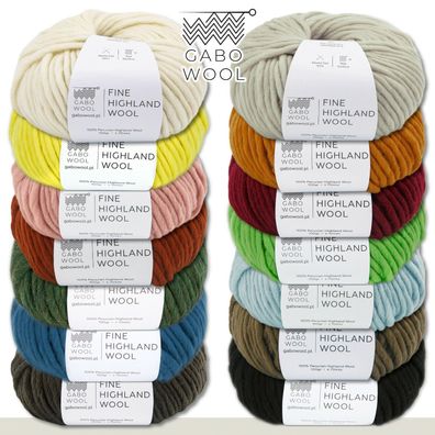 Gabo Wool 100 g Highland Wool peruanische Hochlandwolle 12 Farben zur Auswahl