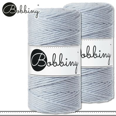 Bobbiny 2 x 100 m Makramee-Kordel 3 mm | Iris | Hobby Basteln Premium