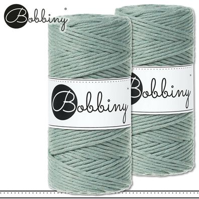 Bobbiny 2 x 100 m Makramee-Kordel 3 mm | Laurel | Hobby Basteln Premium