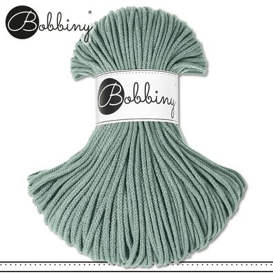 Bobbiny 100 m Flechtkordel 3 mm | Laurel | Basteln Baumwolle Hobby Premium