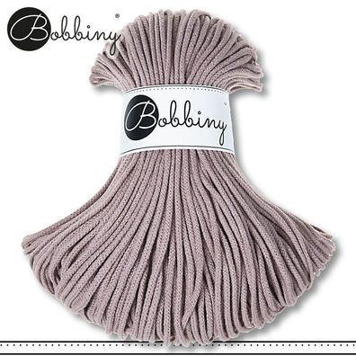Bobbiny 100 m Flechtkordel 3 mm | Pearl | Basteln Baumwolle Hobby Premium