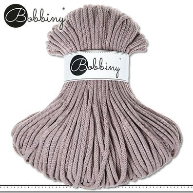 Bobbiny 100 m Flechtkordel 5 mm | Pearl | Basteln Baumwolle Hobby Premium