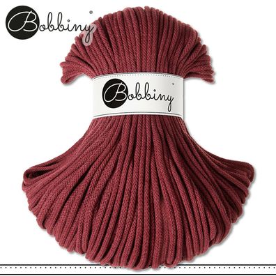 Bobbiny 100 m Flechtkordel 5 mm | Wilde Rose| Basteln Baumwolle Hobby Premium