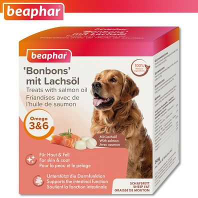 Beaphar 245 g 'Bonbons' mit Lachsöl Hundeleckerli