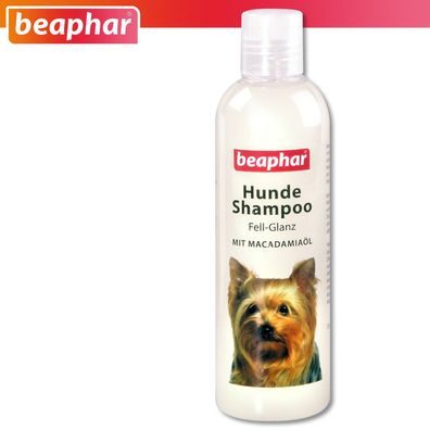 Beaphar 1 x 250 ml Hunde Shampoo Fell-Glanz mit Macadamialöl