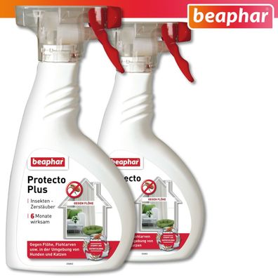 Beaphar 2 x 400 ml Protecto Plus Umgebungsspray
