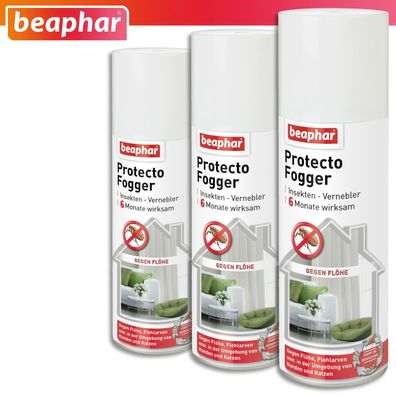 Beaphar 3 x 200 ml Protecto Fogger Insekten Vernebler