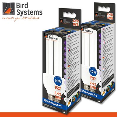 Bird Systems 2 x Bird Compact Pro 2,4% UVB 23 Watt