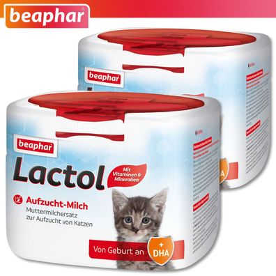 Beaphar Lactol 2 x 250 g Aufzucht-Milch für Katzen