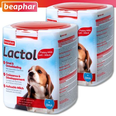 Beaphar Lactol 2 x 500 g Aufzucht-Milch für Hunde