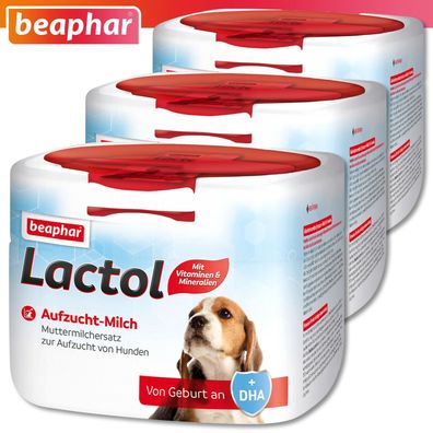 Beaphar Lactol 3 x 250 g Aufzucht-Milch für Hunde