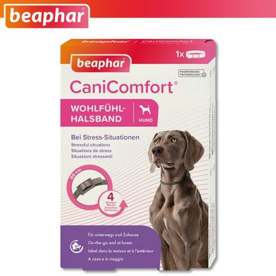Beaphar 1 x CaniComfort® Wohlfühl-Halsband für Hunde | 65 cm