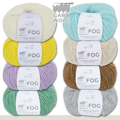 Gabo Wool 6 x 50 g Fog Wolle Merino Alpaka Baumwolle