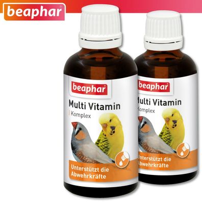 Beaphar 2 x 50 ml Multi Vitamin Komplex für Ziervögel