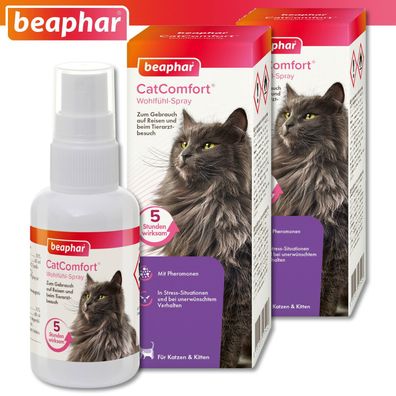 Beaphar 2 x 60 ml CatComfort® Wohlfühl-Spray für Katzen