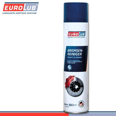 EuroLub 600 ml Bremsenreiniger Spray auch für Bremse Kupplung Getriebe Glas