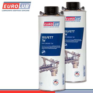 EuroLub 2 x 1 l Seilfett TW Hohlraumversiegler Sprühfett Fettspray