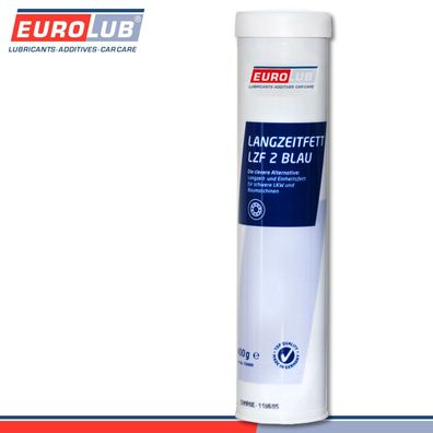 EuroLub 400 g Kartusche Langzeitfett LZF 2 Blau Schmierfett Mineralölbasis