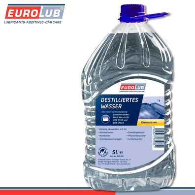 EuroLub 5 l Destilliertes Wasser entmineralisiert über Umkehrosmose