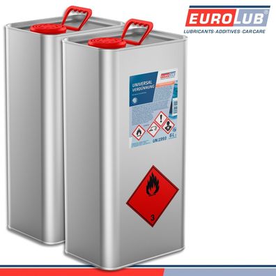 EuroLub 2 x 6 l Universalverdünnung Reinigungsverdünnung Pinselreiniger