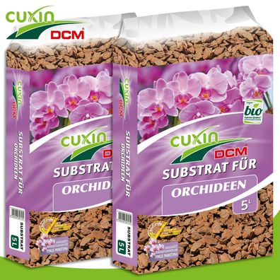 Cuxin DCM 2x5L Substrat für Orchideen Blumenkasten Topfpflanzen Blume Mulch