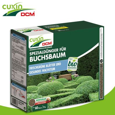 Cuxin DCM 3 kg Spezialdünger für Buchsbaum Nährstoffe Wachstum Pflege Stärkung