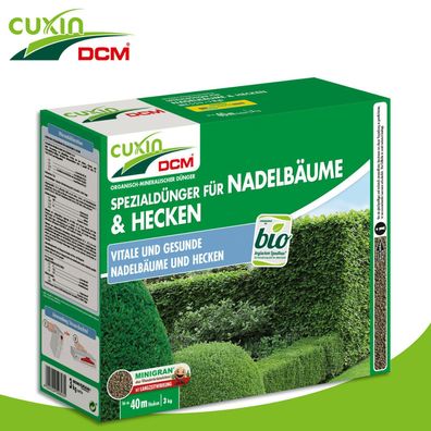 Cuxin DCM 3 kg Spezialdünger für Nadelbäume & Hecken Tanne Buchsbaum Pflege