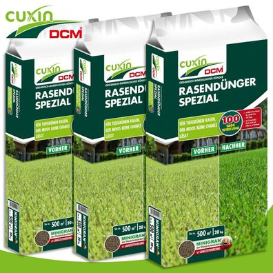 Cuxin DCM 3 x 20 kg Rasendünger Spezial Wiese Sportrasen Wachstum Nährstoffe