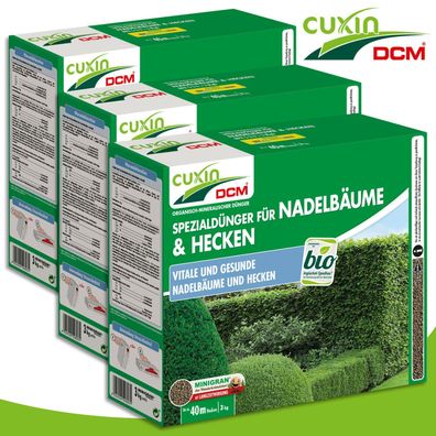 Cuxin DCM 3 x 3 kg Spezialdünger für Nadelbäume & Hecken Düngung Pflege Wachstum