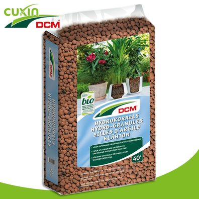 Cuxin DCM 40L Blähton 8-16 mm Drainage Hydrokultur Wurzel Wachstum Topfpflanzen