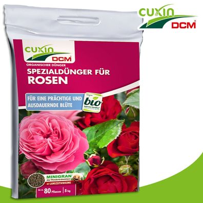 Cuxin DCM 5 kg Spezialdünger für Rosen & Blumen Bio Wachstum Nährstoff Blüte
