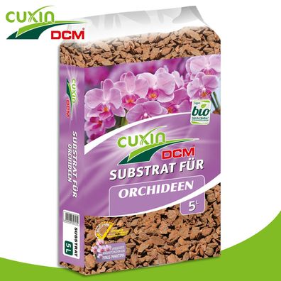 Cuxin DCM 5L Substrat für Orchideen Blumen Topfpflanzen Indoor Bodengrund Streu