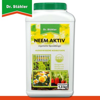 Dr. Stähler 1,3kg Neem Aktiv Spezialdünger Nährstoffe Wachstum Pflege Gemüse