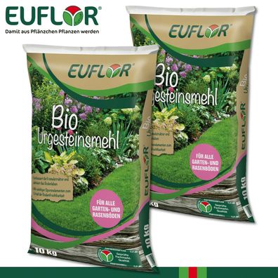 Euflor 2 x 10 kg Bio Urgesteinsmehl Regeneration Widerstandskraft Ökologisch