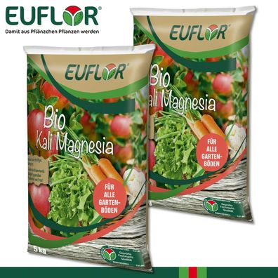 Euflor 2 x 5 kg Bio Kali Magnesia Ansaat Widerstandsfähigkeit Blattgrün
