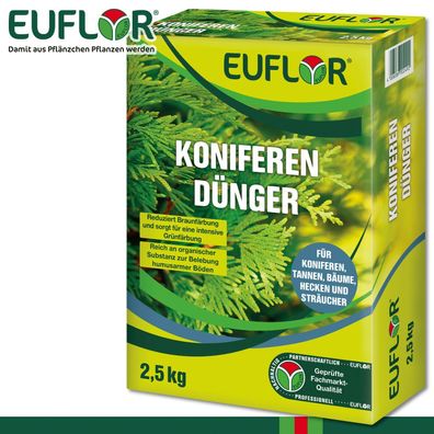 Euflor 2,5 kg Koniferendünger Spezialdünger Tanne Konifere Baum Hecke Strauch