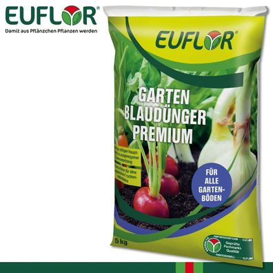Euflor 5 kg Garten Blaudünger Premium phosphatreduziert Obst Gemüse Allzweck