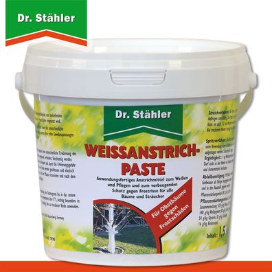 Dr. Stähler 1,5 kg Weißanstrichpaste im wiederverschließbaren Eimer