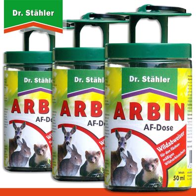 Dr. Stähler 3 x Arbin AF Dose + je 50 ml Lösung | Wildabweiser