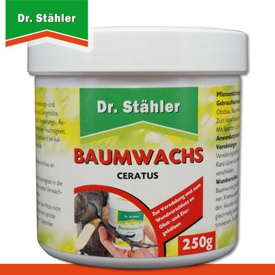 Dr. Stähler 250 g Baumwachs Ceratus Zierholz Veredelung Pflege Wundverschluss