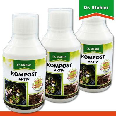 Dr. Stähler 3 x 500 ml Kompost Aktiv