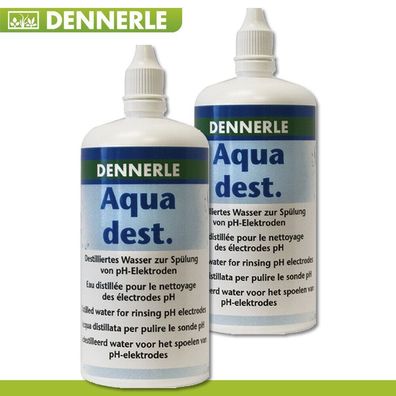Dennerle 2 x 250 ml Aqua Dest Destilliertes Wasser zum Eichen