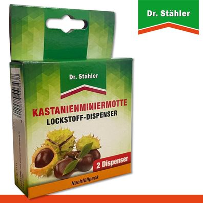 Dr. Stähler 1 Packung à 2 Kastanienminiermotte Lockstoff-Dispenser