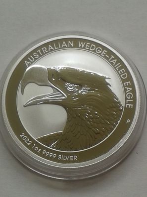 Original 1$ 2022 Australien wedge tailed eagle 1 Unze 31,1 g 9999er Silber