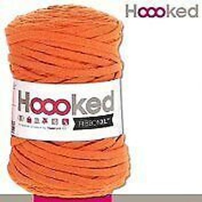 Hoooked 120 m Ribbon XL Premium Textilgarn | Dutch Orange |Bändchengarn Häkeln