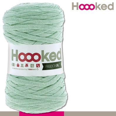 Hoooked 120 m Ribbon XL Premium Textilgarn | Early Dew |Bändchengarn Häkeln