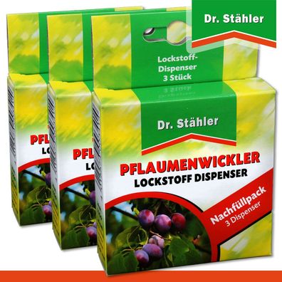 Dr. Stähler 3 x 3 Pflaumenwickler Lockstoffdispenser