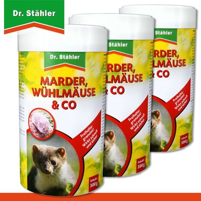 Dr. Stähler 3 x 300 g Marder, Wühlmäuse & Co